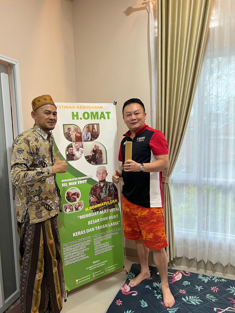 Asal Taiwan,Konseling terapi di Rumah H.Omat
